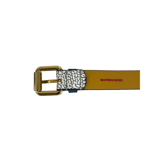 Borbonese Blauer Polyvinyl Damen-Gürtel - Image 4