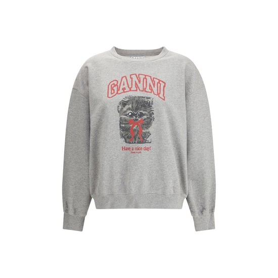 Ganni Graues Baumwoll-Sweatshirt - Image 1