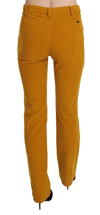 Costume National Orange Hohe Taille Gerade Hose - Image 5