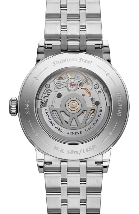 Raymond Weil Millesime Silber Damen Armbanduhr 2145-STS-05511 - Image 3