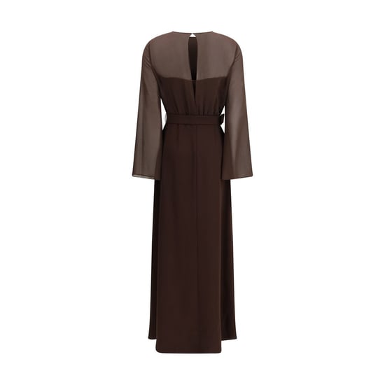 P.A.R.O.S.H. Braunes Polyester Freizeitkleid - Image 2