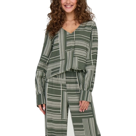 Jacqueline De Yong Grüne Viskosebluse - Image 1