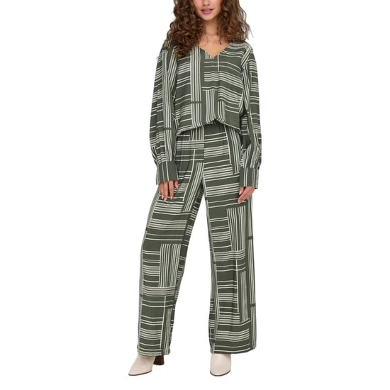 Jacqueline De Yong Grüne Viskosebluse - Image 3
