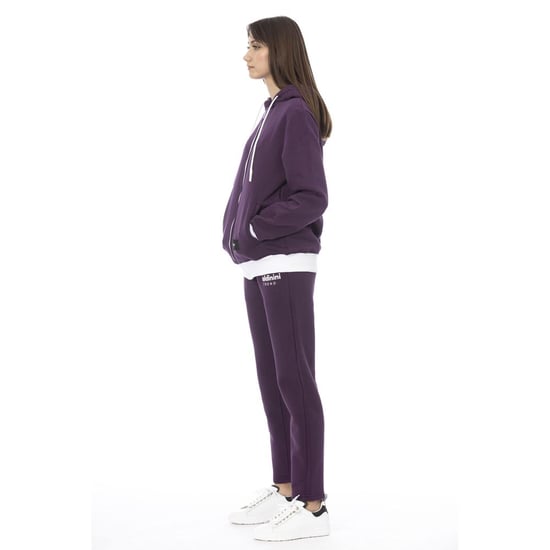 Baldinini Trend Lila Baumwollpullover für Frauen - Image 2