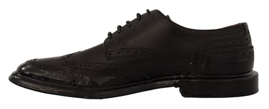 Dolce & Gabbana Schwarze Leder Oxford Wingtip Formelle Derby-Schuhe - Image 5