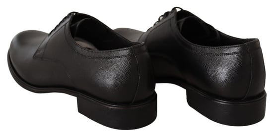 Dolce & Gabbana Schwarze Leder Schnür-Herren-Derbyschuhe - Image 3