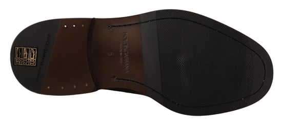 Dolce & Gabbana Schwarze Leder-Dress Derby-Schuhe - Image 2