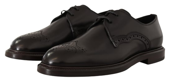 Dolce & Gabbana Schwarze Leder-Dress Derby-Schuhe - Image 5