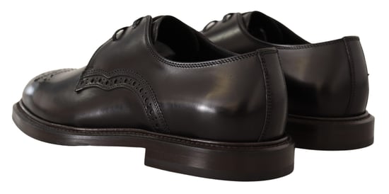 Dolce & Gabbana Schwarze Leder-Dress Derby-Schuhe - Image 6