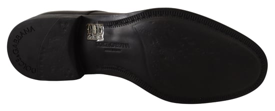 Dolce & Gabbana Schwarze Leder Schnürschuhe für Herren - Image 6
