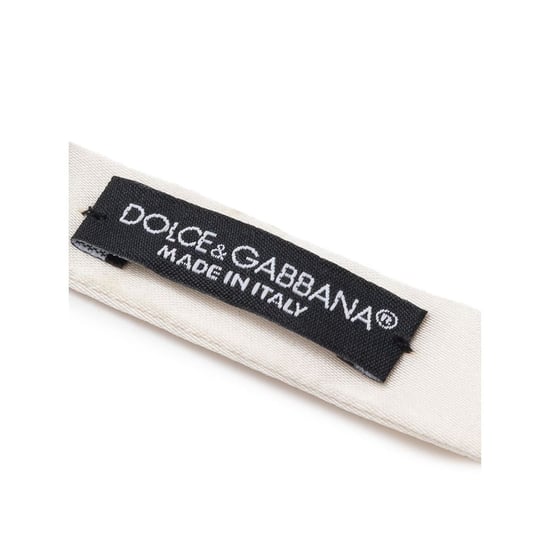 Dolce & Gabbana Weiße Seidenfliege - Image 3
