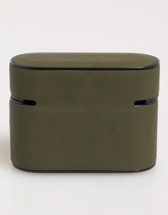 Dolce & Gabbana Armygrün Gummi-Logo-Prägezubehör AirPods-Hülle - Image 4
