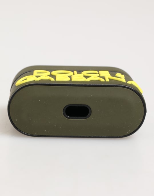 Dolce & Gabbana Armygrün Gummi-Logo-Prägezubehör AirPods-Hülle - Image 5