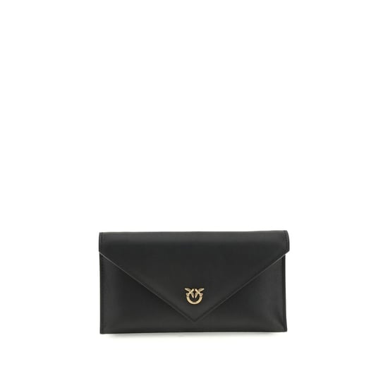 PINKO Clutch-Tasche aus schwarzem Kalbsleder Bos Taurus - Image 1