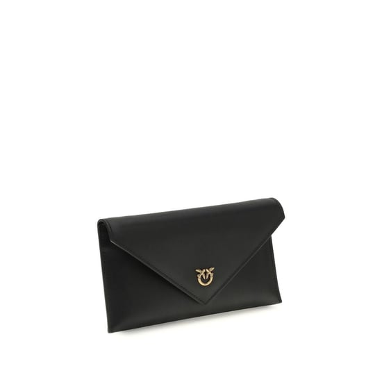 PINKO Clutch-Tasche aus schwarzem Kalbsleder Bos Taurus - Image 2