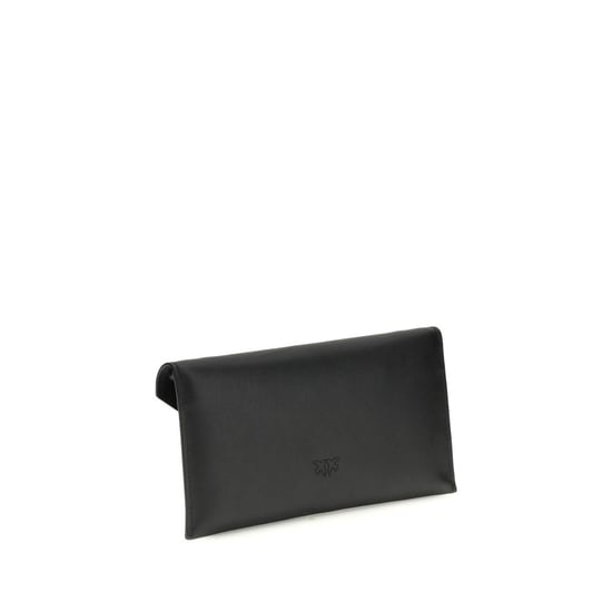 PINKO Clutch-Tasche aus schwarzem Kalbsleder Bos Taurus - Image 3