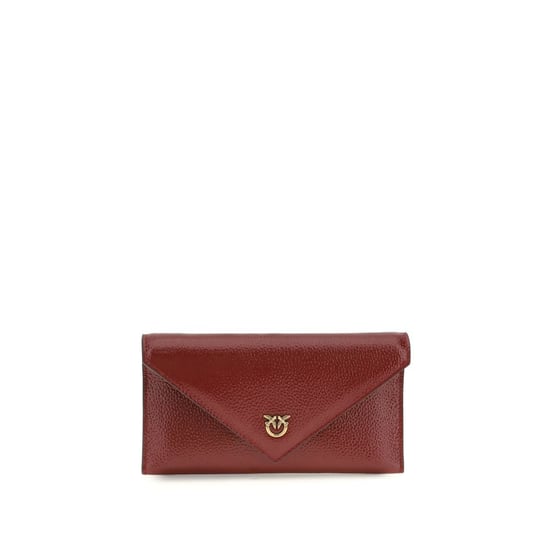 PINKO Bordeaux Kalbsleder Bos Taurus Clutch Bag - Image 1