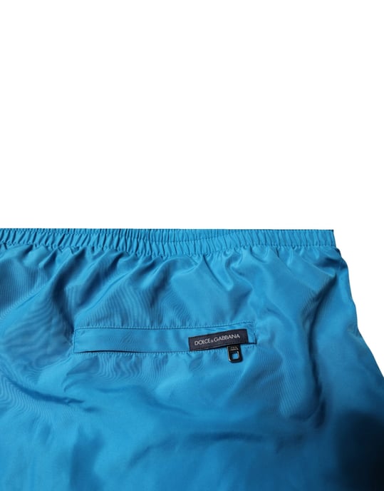 Dolce & Gabbana Türkisfarbenes Logo Strandshorts 2-Teiliges Badeanzug - Image 3