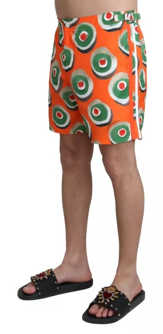 Dolce & Gabbana Orange Cupcake Bademode Shorts Schwimmbekleidung - Image 3