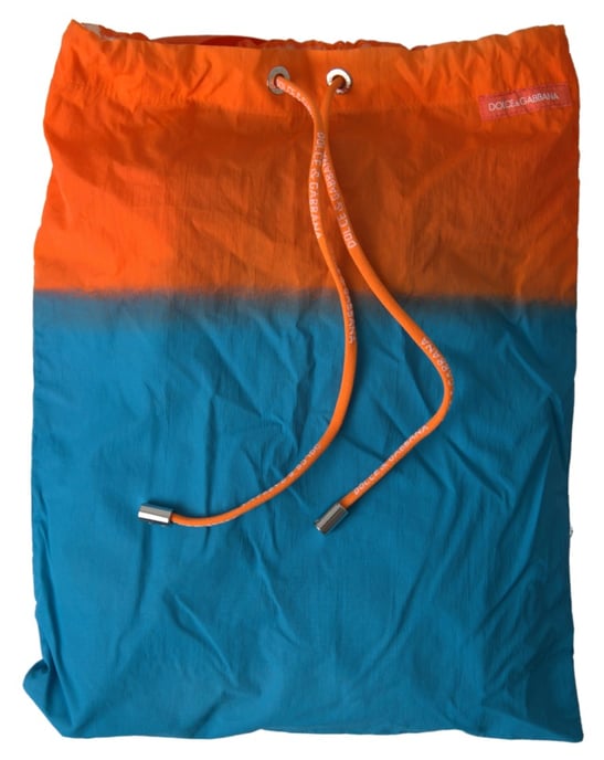 Dolce & Gabbana Orange Blau Gradient Strandbekleidung Badehosen Shorts - Image 3