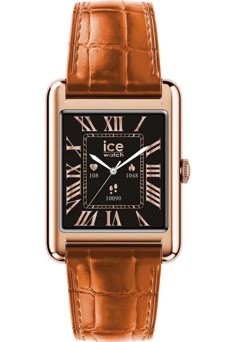 Ice Watch Ice Smart Tk 2.0 - Rose-gold - Cognac Croco Braun Unisex Armbanduhr 025383 - - Image 1