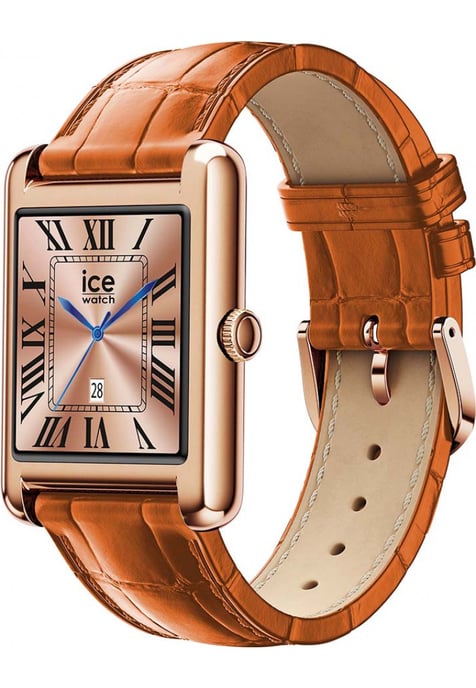 Ice Watch Ice Smart Tk 2.0 - Rose-gold - Cognac Croco Braun Unisex Armbanduhr 025383 - - Image 3