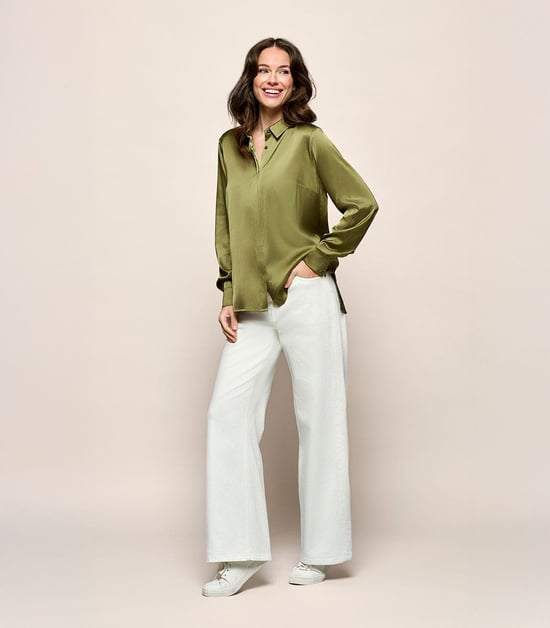 Bellize Bluse Olivgrün - Image 6