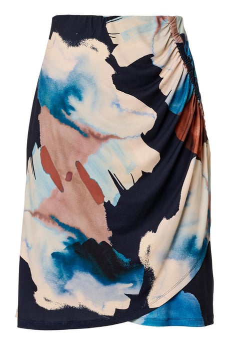 Avery-Rock mit Print, Marineblau/Mehrfarbig - Image 2