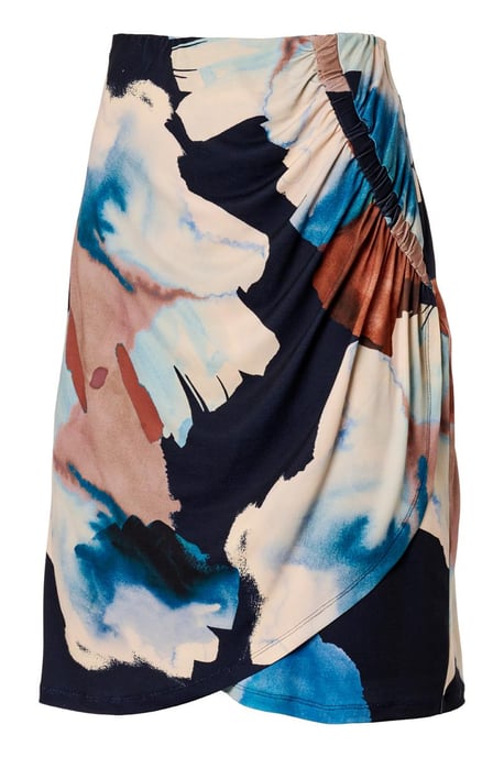 Avery-Rock mit Print, Marineblau/Mehrfarbig - Image 3