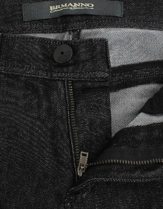 Ermanno Scervino Schwarze Slim Jeans Denim-Hosen Mit Engem Bein Stretch - Image 5