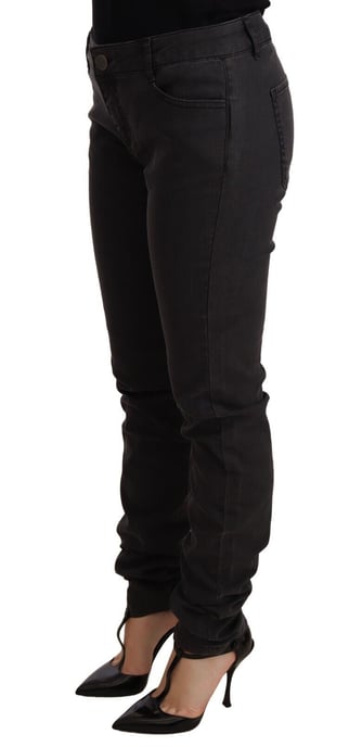 PINKO Schwarze Baumwoll-Stretch Skinny Mid Waist Damen-Jeans - Image 2