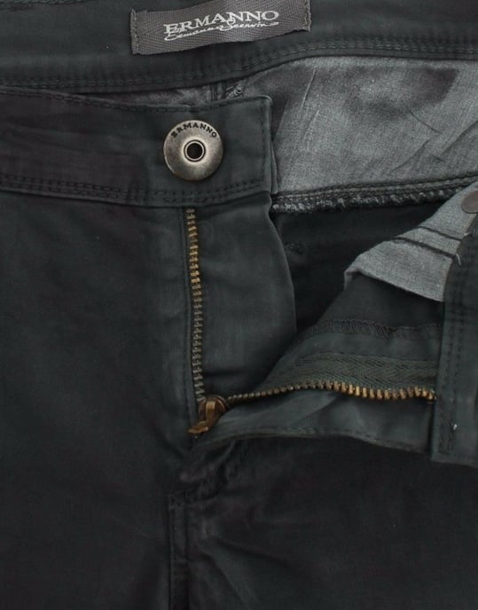 Ermanno Scervino Grüne Slim Jeans Denim-Hose Gerade geschnitten Stretch - Image 5