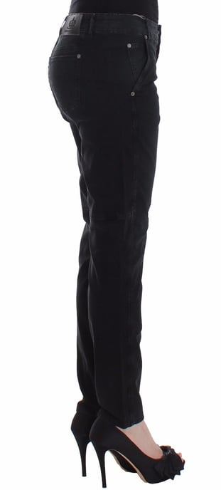 Ermanno Scervino Blaue Slim Jeans Denim Hose Skinny Leg Straight - Image 4
