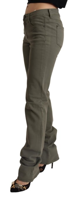 Ermanno Scervino Graue Tiefe Taille Baumwoll Skinny Denim Jeans - Image 2