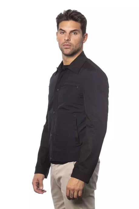 Verri Schwarze Baumwoll-Herren Bomberjacke - Image 2