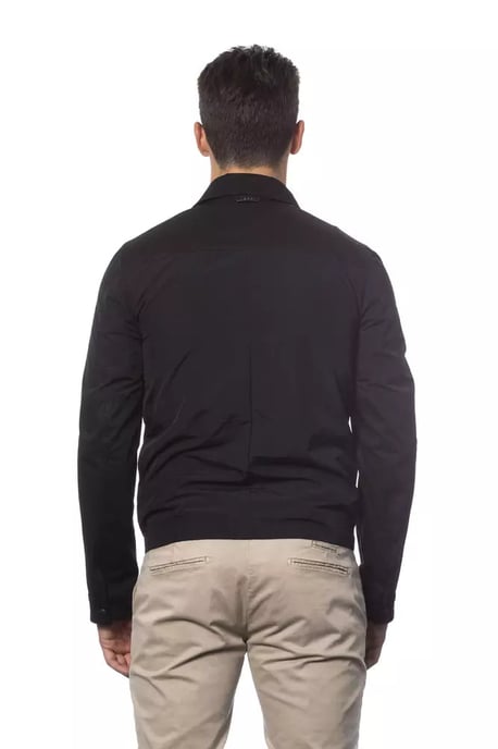 Verri Schwarze Baumwoll-Herren Bomberjacke - Image 3