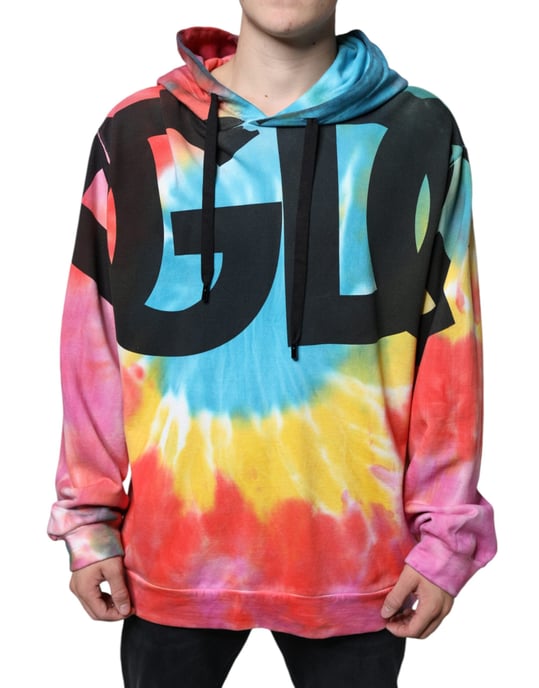 Dolce & Gabbana Mehrfarbiger Batik Kapuzenpullover - Image 1