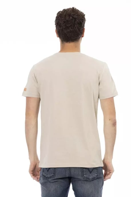 Trussardi Action Beiges Baumwoll-T-Shirt für Männer - Image 3