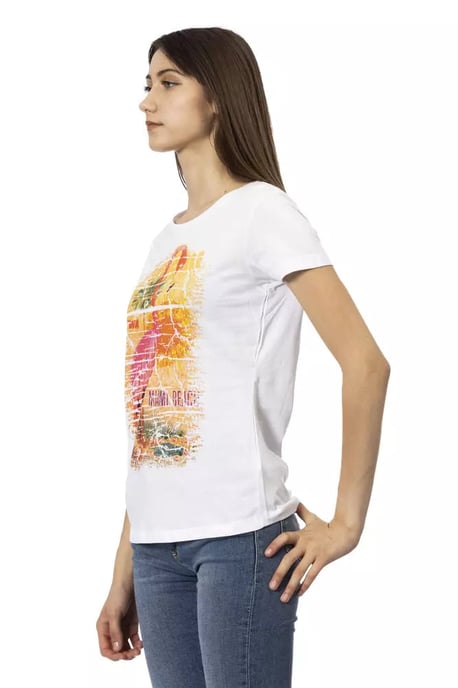Trussardi Action Weiß Baumwolle Damen T-Shirt - Image 2