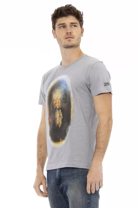 Trussardi Action Graues Baumwoll-Herren-T-Shirt - Image 2