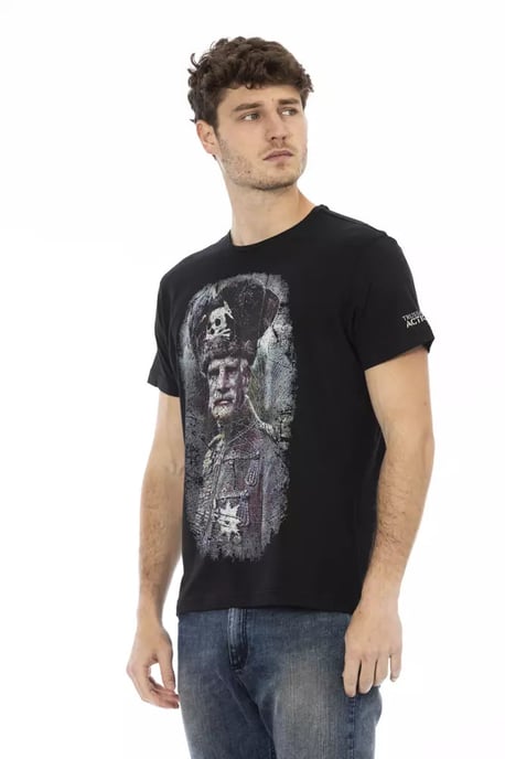Trussardi Action Schwarzes Baumwoll-T-Shirt für Herren - Image 2
