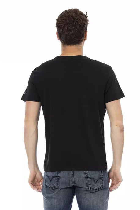 Trussardi Action Schwarzes Baumwoll-T-Shirt für Herren - Image 3