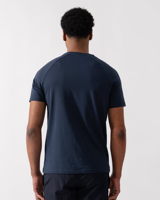 Strand T-Shirt Slim Fit T-Shirt in Dunkelblau - Image 2