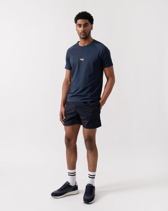 Strand T-Shirt Slim Fit T-Shirt in Dunkelblau - Image 3