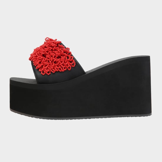 Rote Korallen-Sandalen-Flip-Flops, schwarz - Image 2