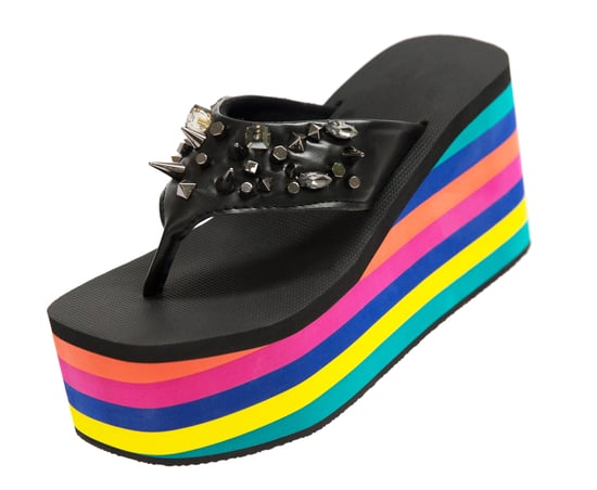 Deluxe-Sandalen-Flip-Flops, farbenfroh - Image 1