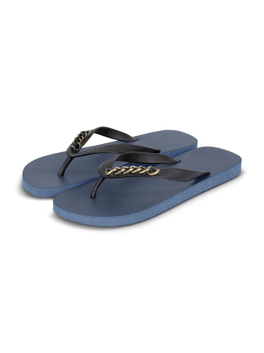 Goldene kleine Flip-Flops, marineblau - Image 3