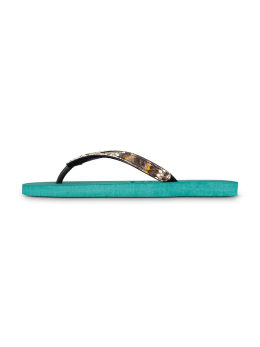 Python Taupe Flip Flop Waldgrün - Image 2