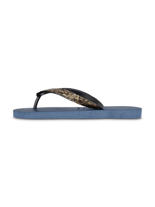 Python Bronze Flip Flop Marineblau - Image 2