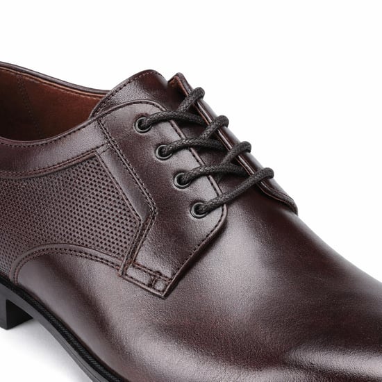Base London Dome Herren Derby Schuhe Braun - Image 4